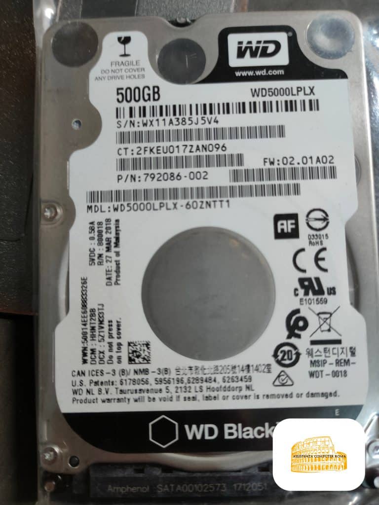 Sostituzione Hard Disk