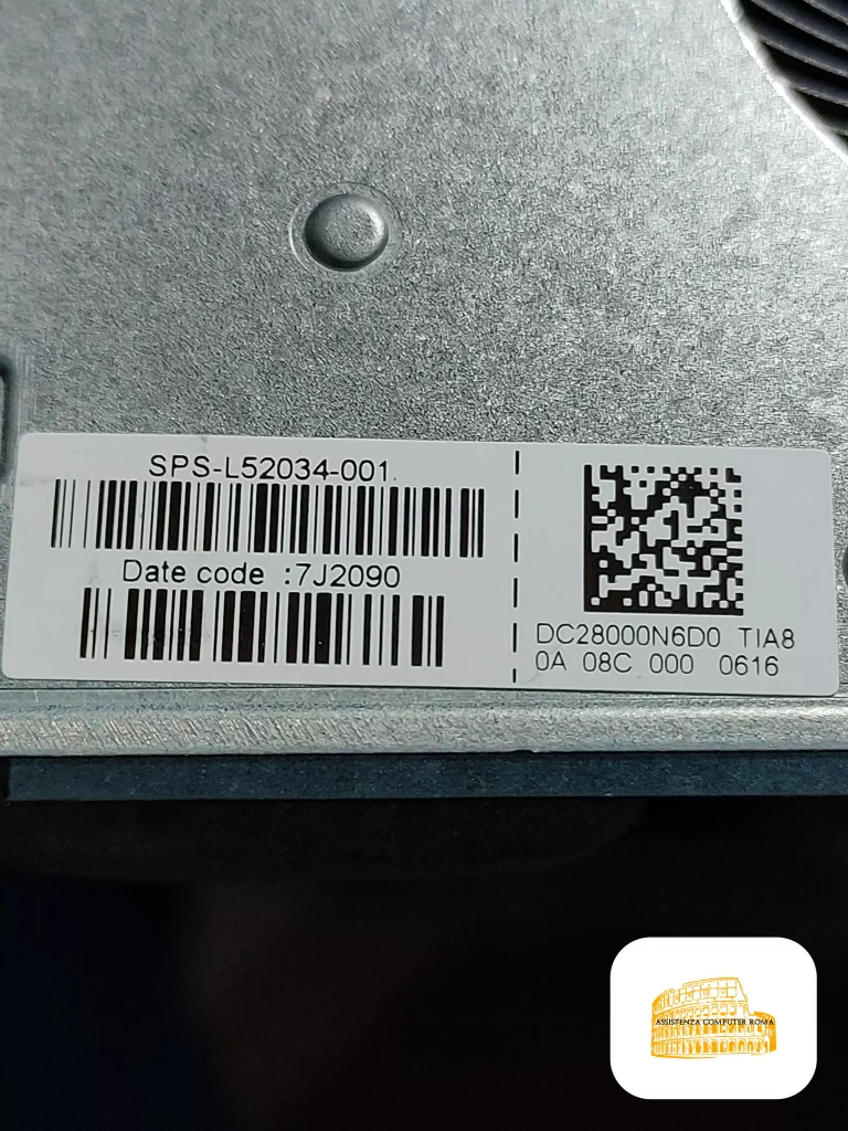 Sostituzione Ventola HP